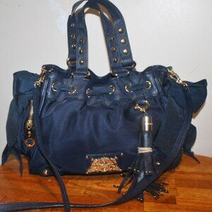 Y2K Juicy Couture Studded Tassel Side Bows & Pockets Daydreamer Tote Satchel Bag
